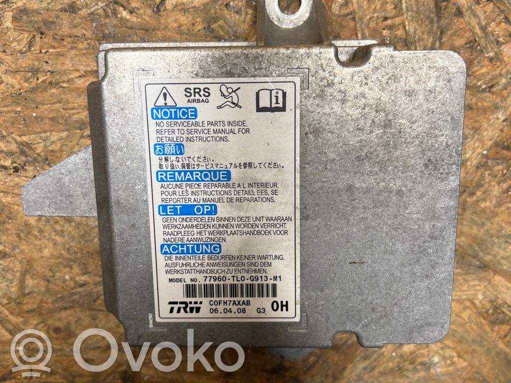 Honda Accord Sterownik / Moduł Airbag 