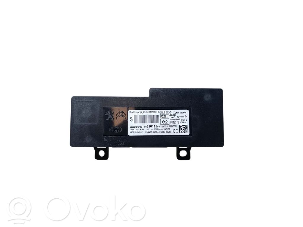 Module unité de contrôle Bluetooth   9831611580