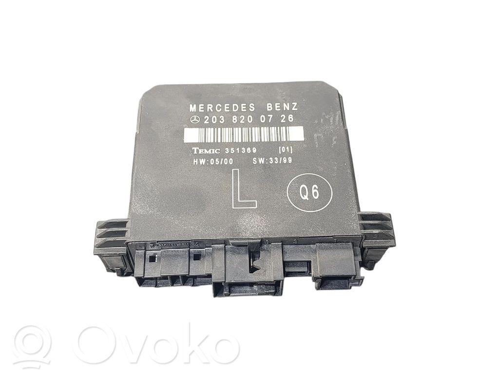 Mercedes-Benz C W203 Centralina/modulo portiere 