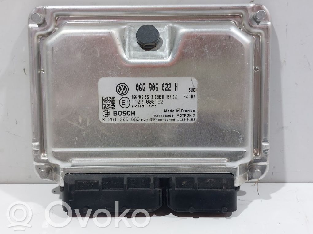 Engine control unit/module   06G906022H,06G906022H,06G906022B,0261S05666