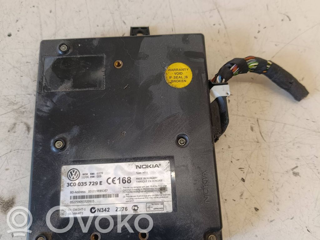 Volkswagen PASSAT B6 Puhelimen käyttöyksikkö/-moduuli 