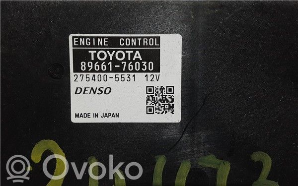 Lexus CT 200H Unité de commande, module ECU de moteur 