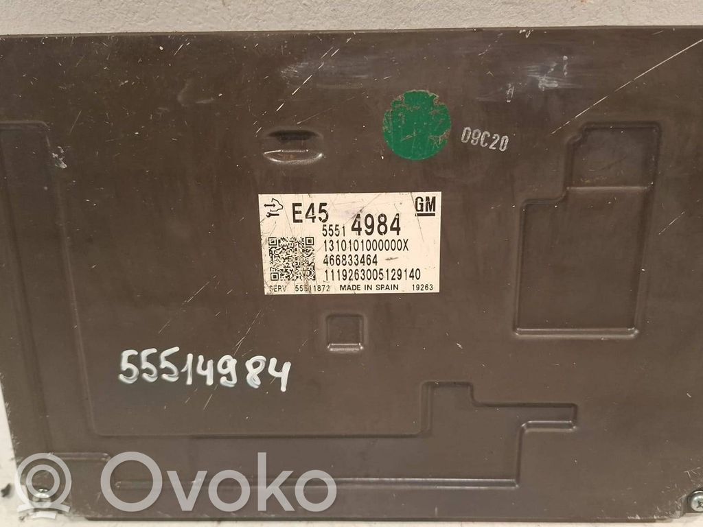 Opel Astra K Engine control unit/module ECU 