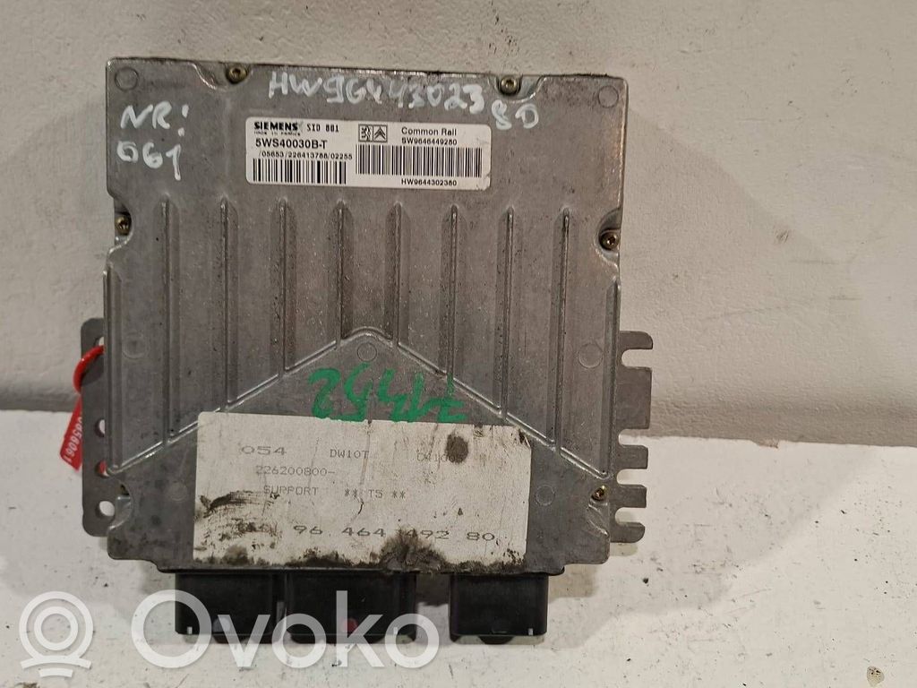 Peugeot 307 Engine control unit/module 