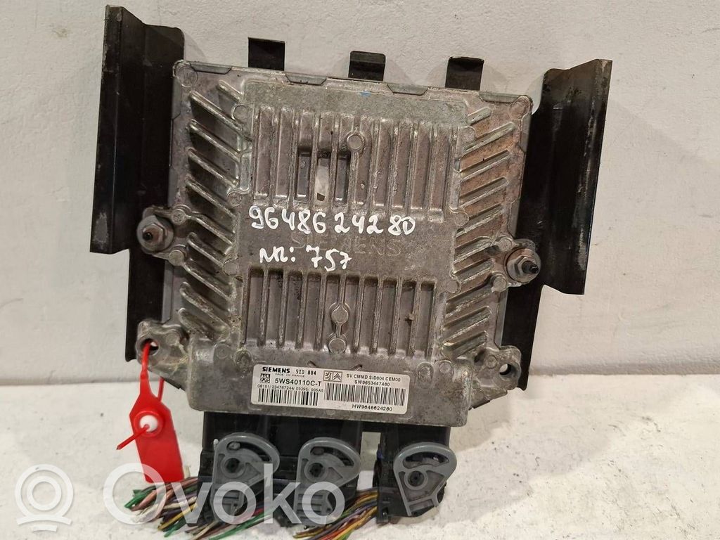 Engine control unit/module   5WS40110CT,9653447480
