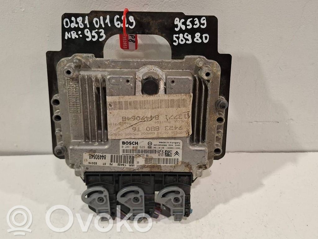 Engine control unit/module   0281011629,9661377180,9653958980