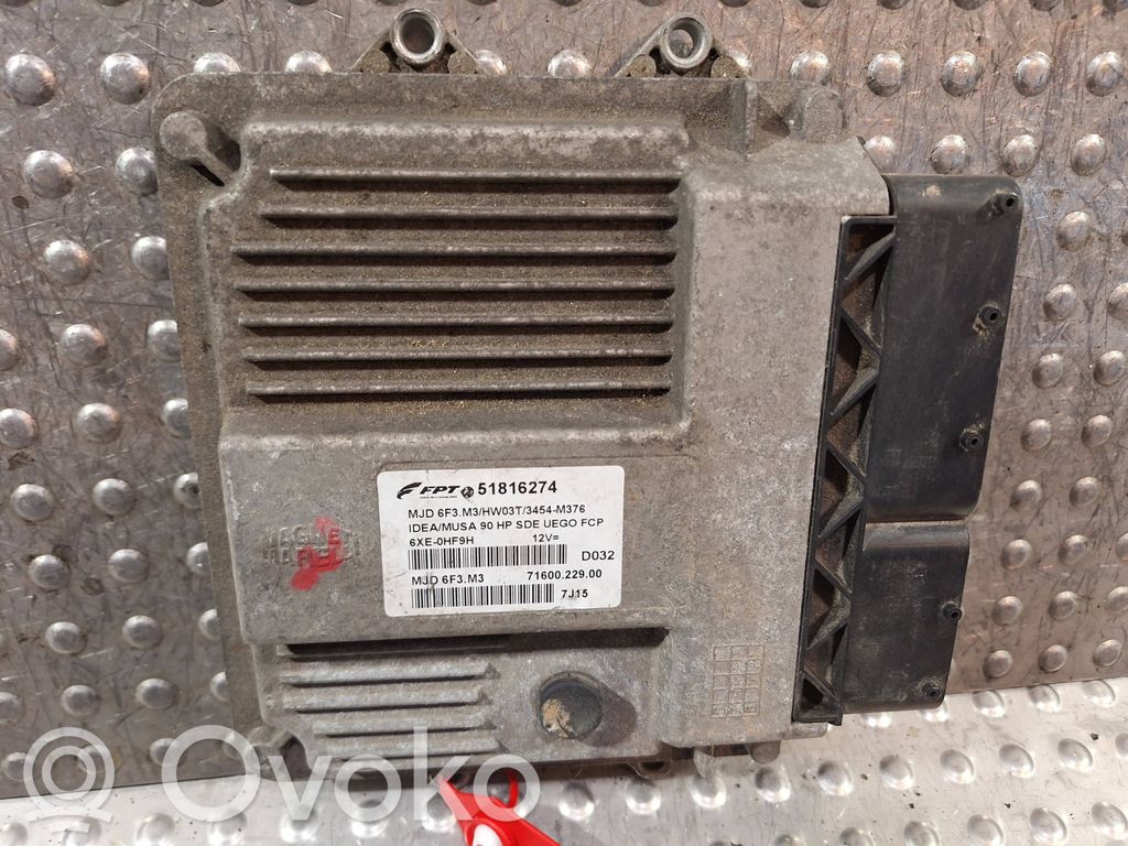 Fiat Idea Engine control unit/module 