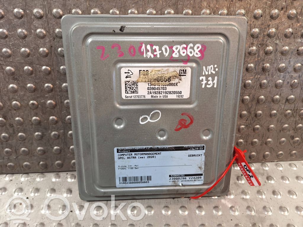 Opel Astra K Engine control unit/module 