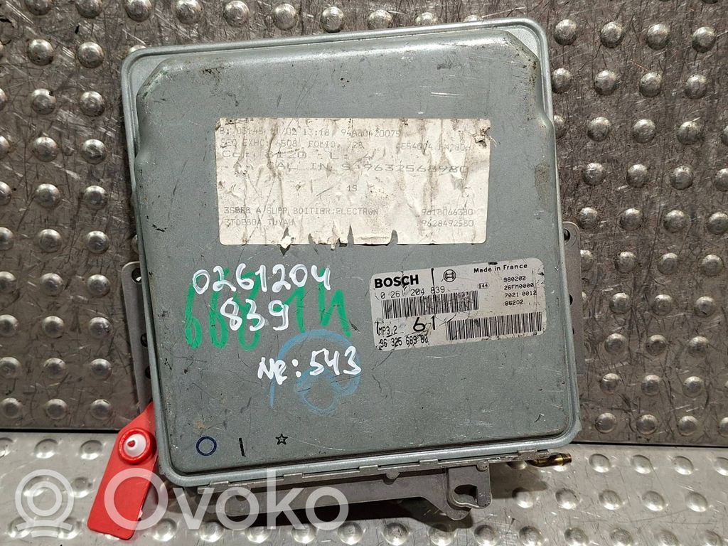 Engine control unit/module ECU   S25053543,9632568980,0261204839