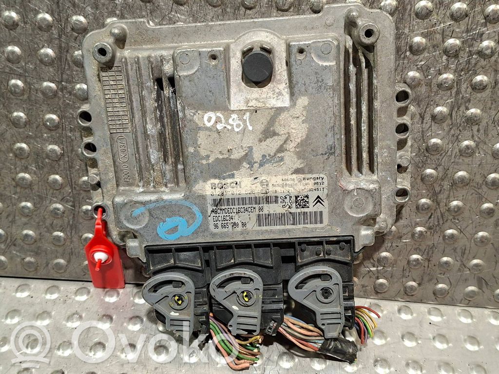 Peugeot 206+ Engine control unit/module 