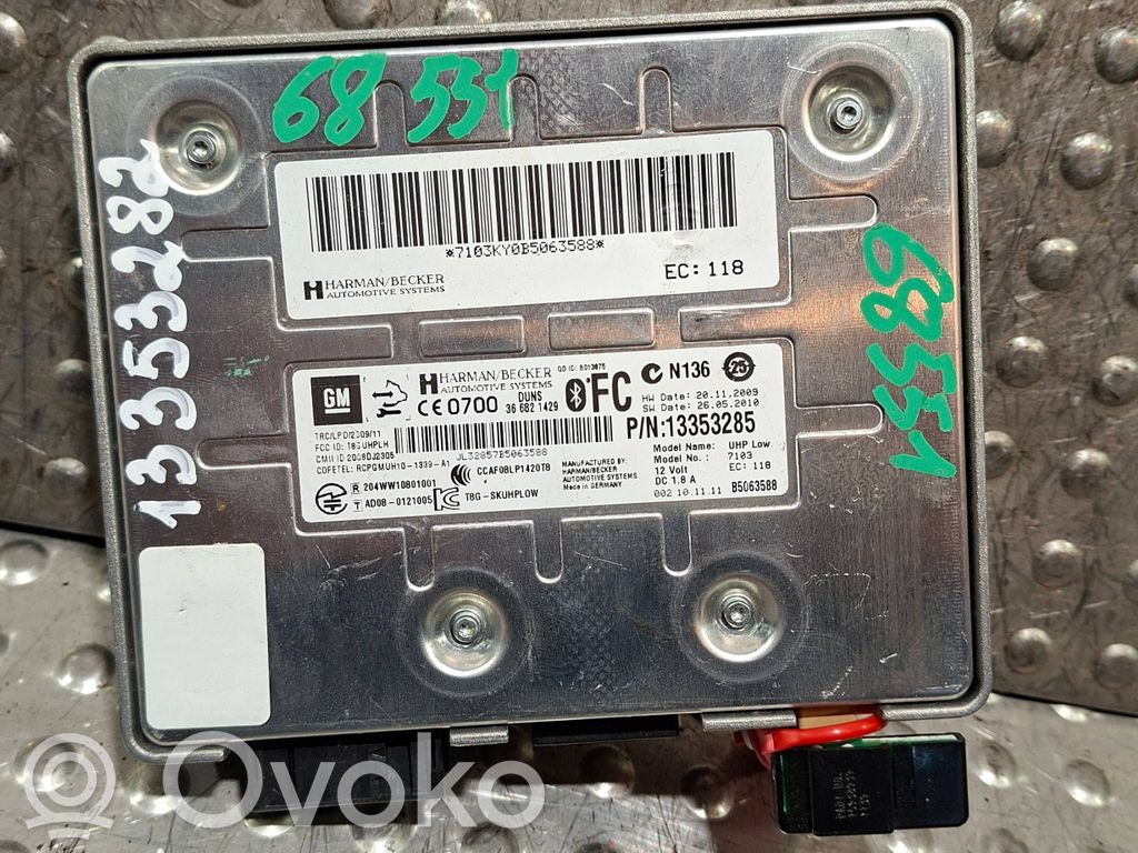 Opel Astra J Bluetooth control unit module 