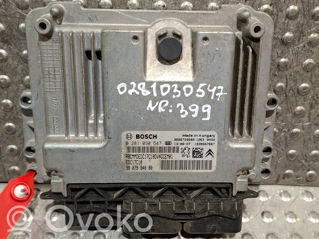 Engine control unit/module   S25053399,0281030547,9666729680,9807984080