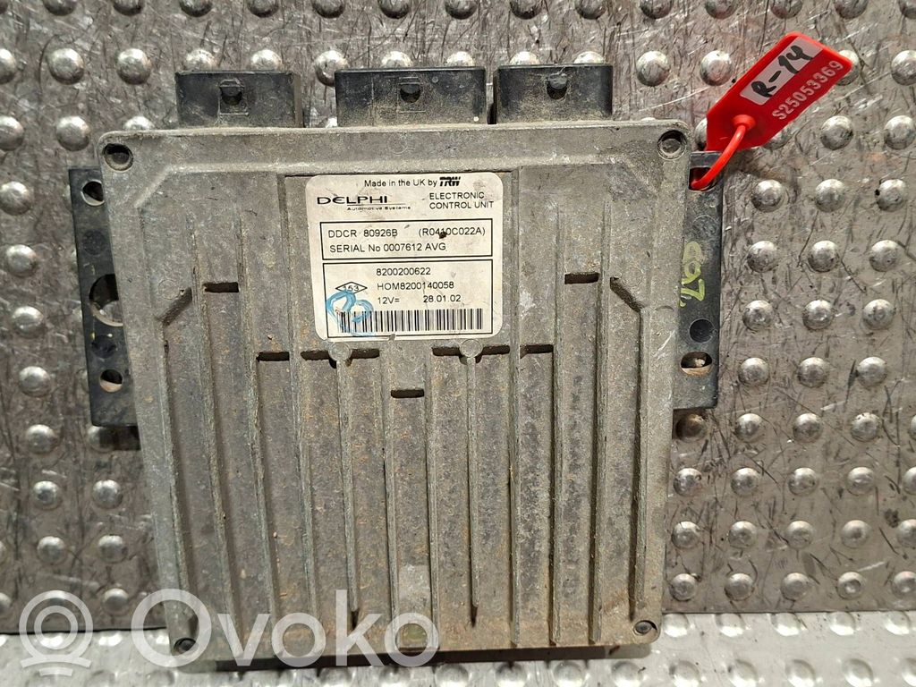 Engine control unit/module   S25053369,8200200622,R0410C022A,8200140058