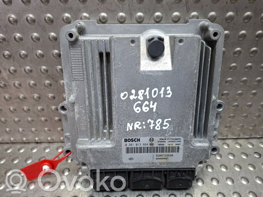 Engine control unit/module ECU   S26312785,0281013664,8200726880,8200828821
