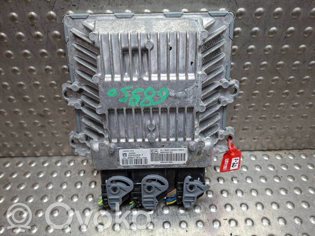 Engine control unit/module   S26312851,9663483180,9653451880,5WS40285ET