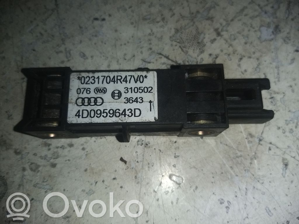 Audi A8 S8 D2 4D Oro pagalvių smūgio daviklis 
