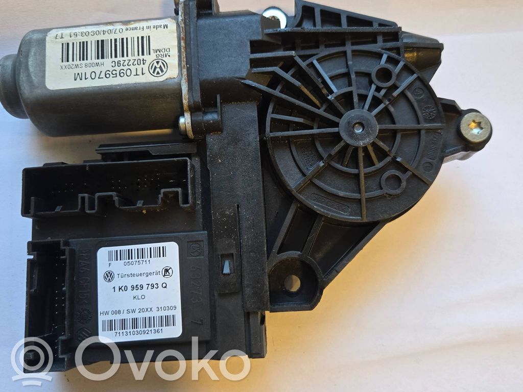 Volkswagen Golf VI Silnik regulatora szyby drzwi przednich 