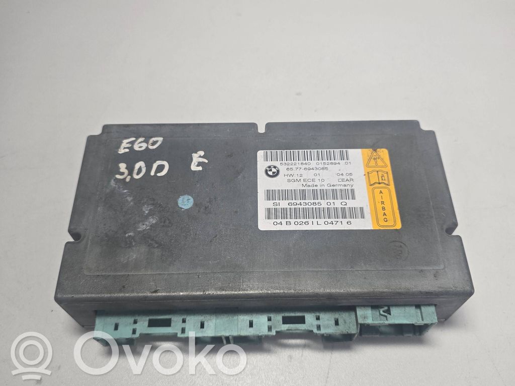 Unidad de control/módulo del Airbag   65776943085
