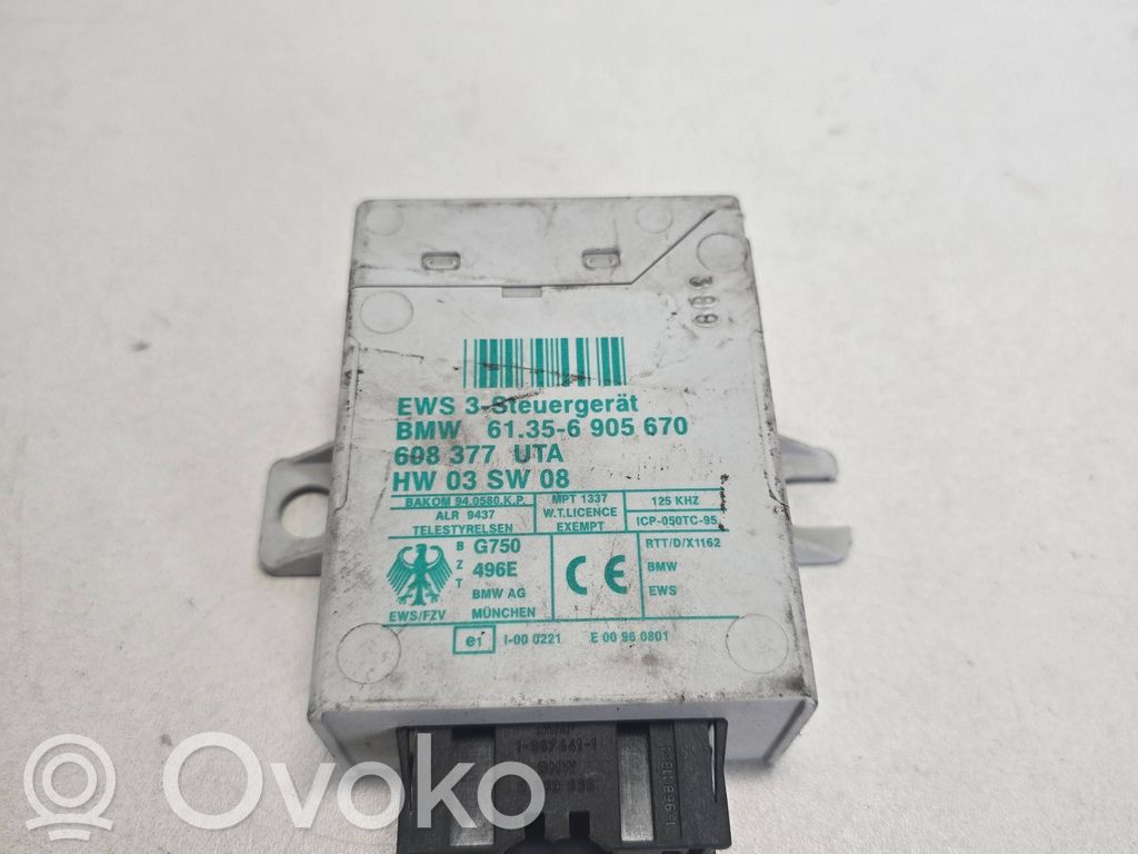 BMW X5 E53 Unité de commande dispositif d'immobilisation 