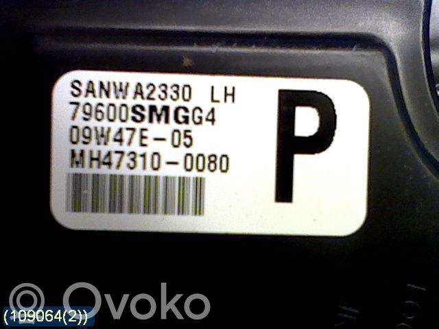 Panel klimatyzacji   79600SMGG4,MH473100080ALPS
