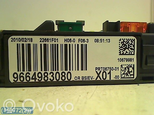 Peugeot 207 Drošinātāju bloks 