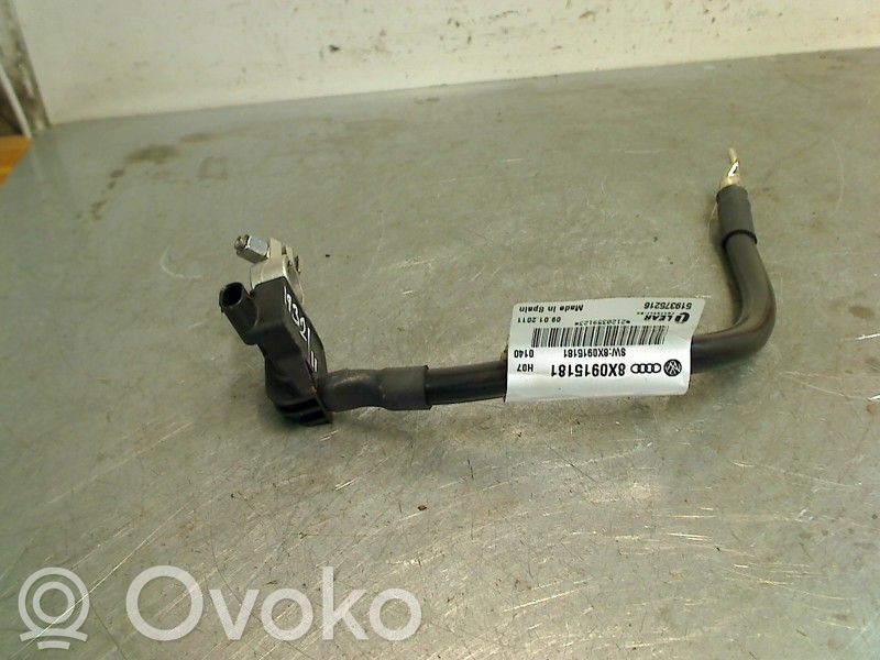 Audi A4 S4 B8 8K Cablu cu bornă negativă (baterie) 
