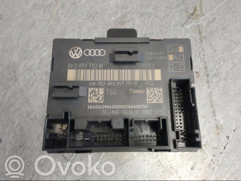 Unité de commande module de porte   8K0959792M,TEMIC,8K0959792M