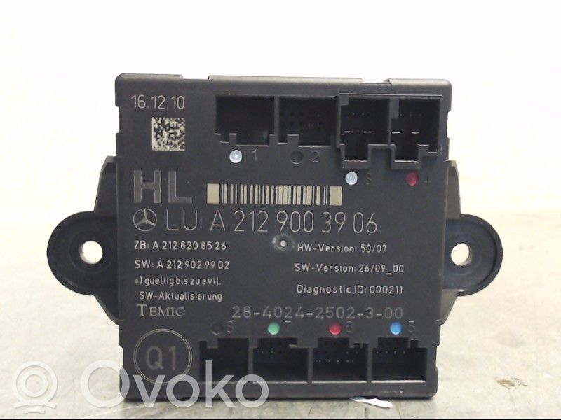 Unité de commande module de porte   A2129004106,A2129003906