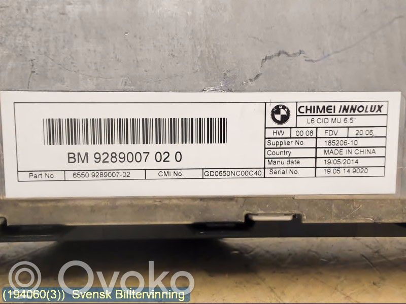 BMW 5 F10 F11 Ecran/afișaj/ecran mic 