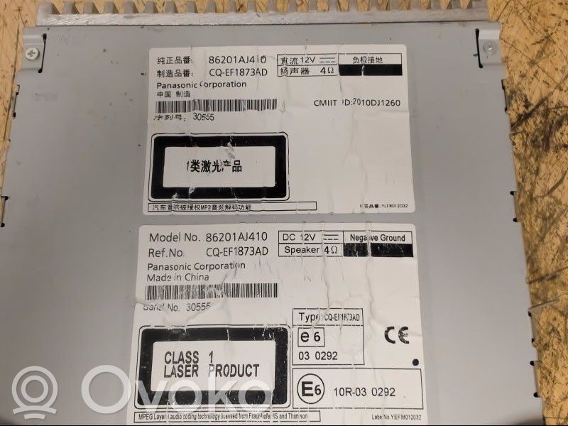 Subaru Outback Unitate principală radio/CD/DVD/GPS 