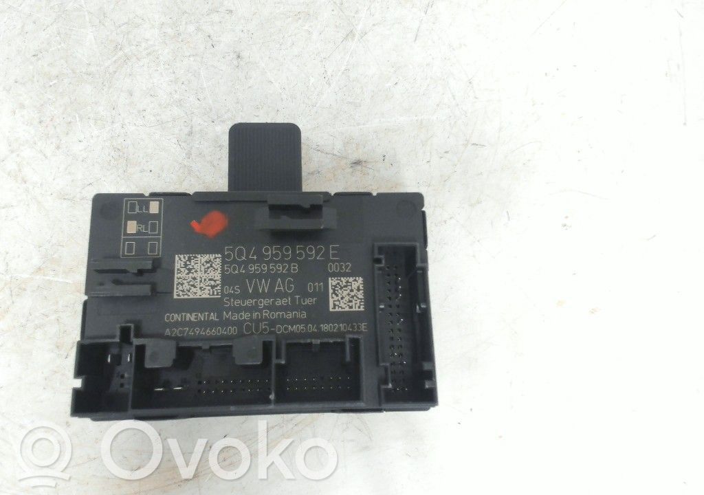 Unité de commande module de porte   5Q4959592E,A2C7494660400,5Q4959592E