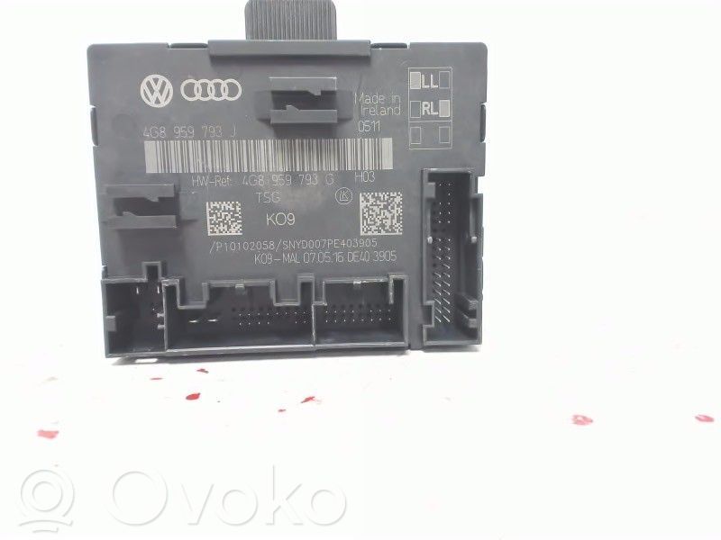 Audi A6 S6 C7 4G Unité de commande module de porte 
