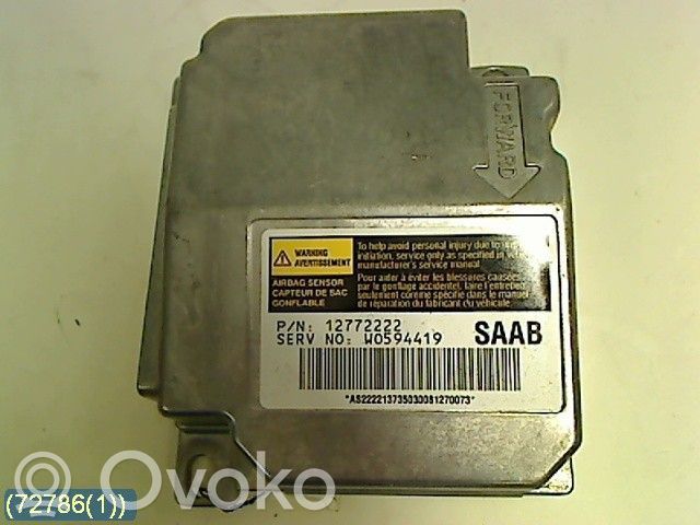 Unidad de control/módulo del Airbag   12772222,W0594419