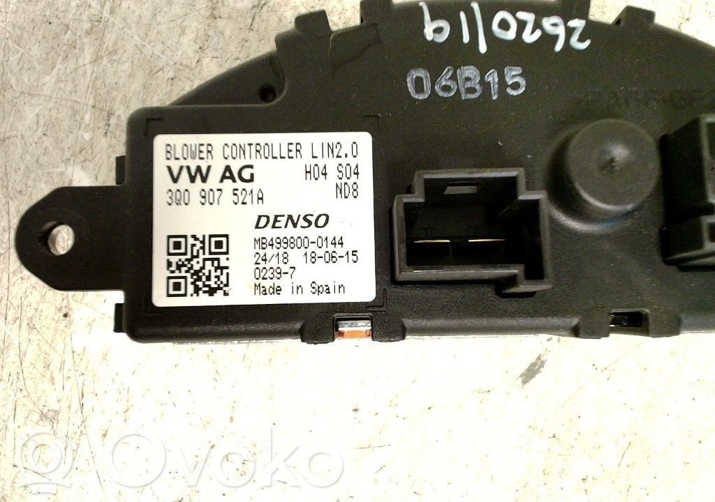 Volkswagen Arteon Motor aerotermă/rezistor ventilator 