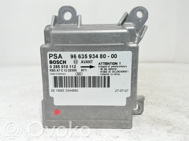 Peugeot 207 Centralina/modulo airbag 