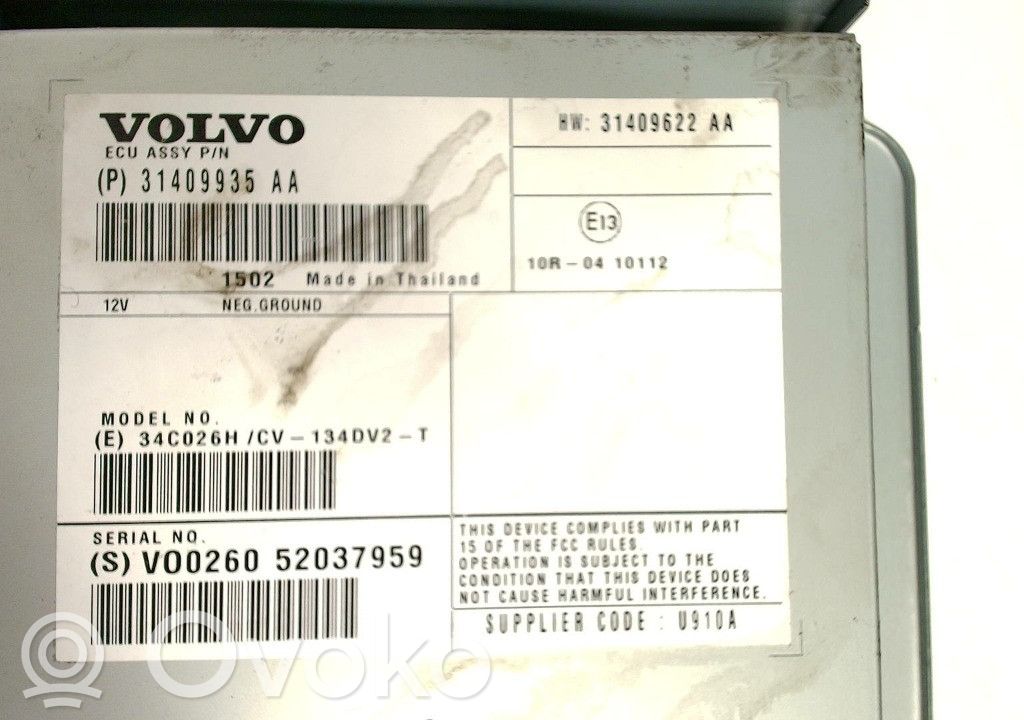 Volvo V70 Vahvistin 