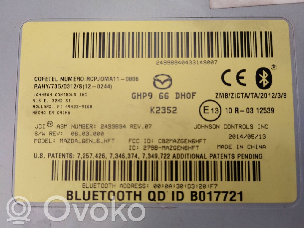 Bluetooth modulis   494239160,10R0312539,GHP966DHOF,B017721,K2352