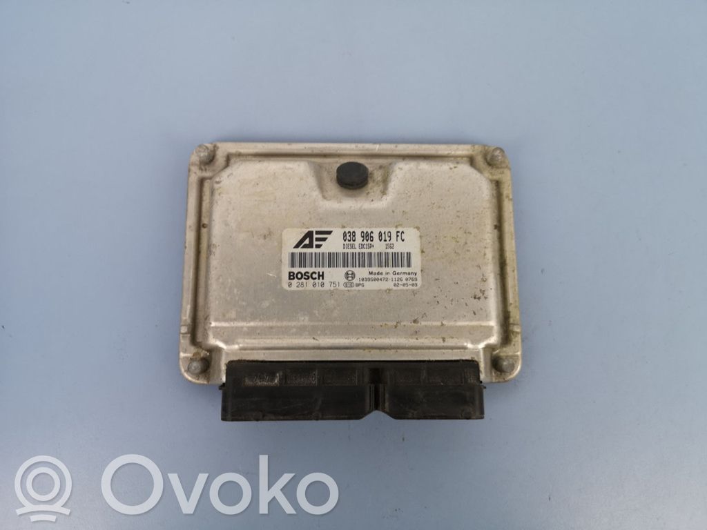 Engine control unit/module   038906019FC