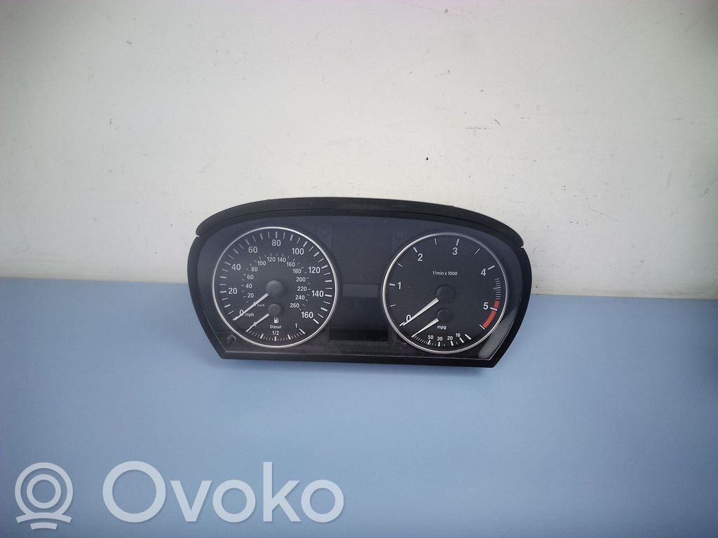 BMW 3 E90 E91 Spidometrs (instrumentu panelī) 