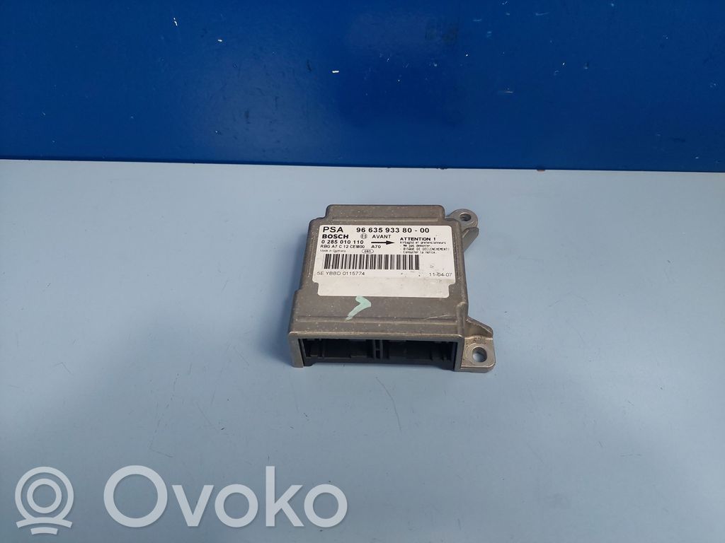 Peugeot 207 CC Airbag control unit/module 