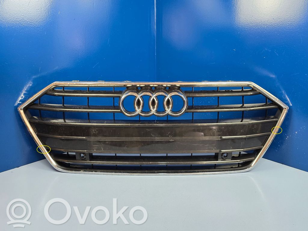 Audi A7 S7 4K8 Etupuskurin ylempi jäähdytinsäleikkö 