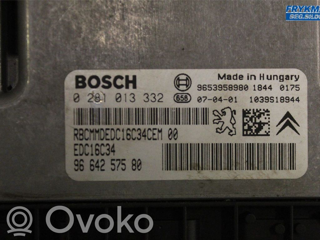 Injection control unit/module   1943NW,9664257580,0281013332
