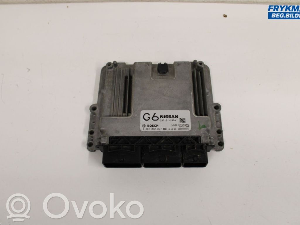 Nissan Qashqai Unitate/modul comandă injecție 
