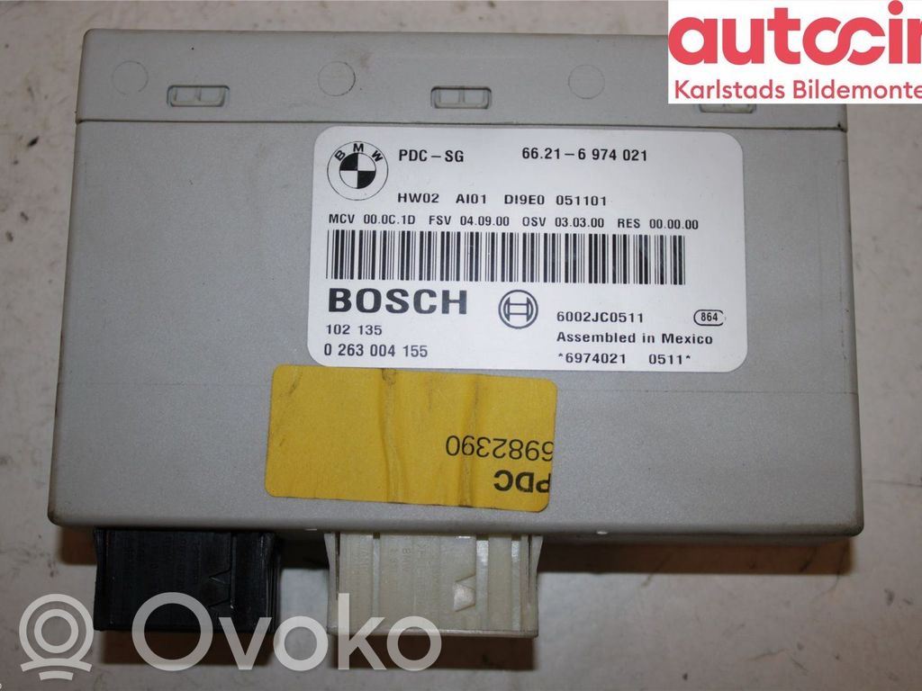 Unité de commande, module PDC aide au stationnement   66209252639,0263004155,66216974021
