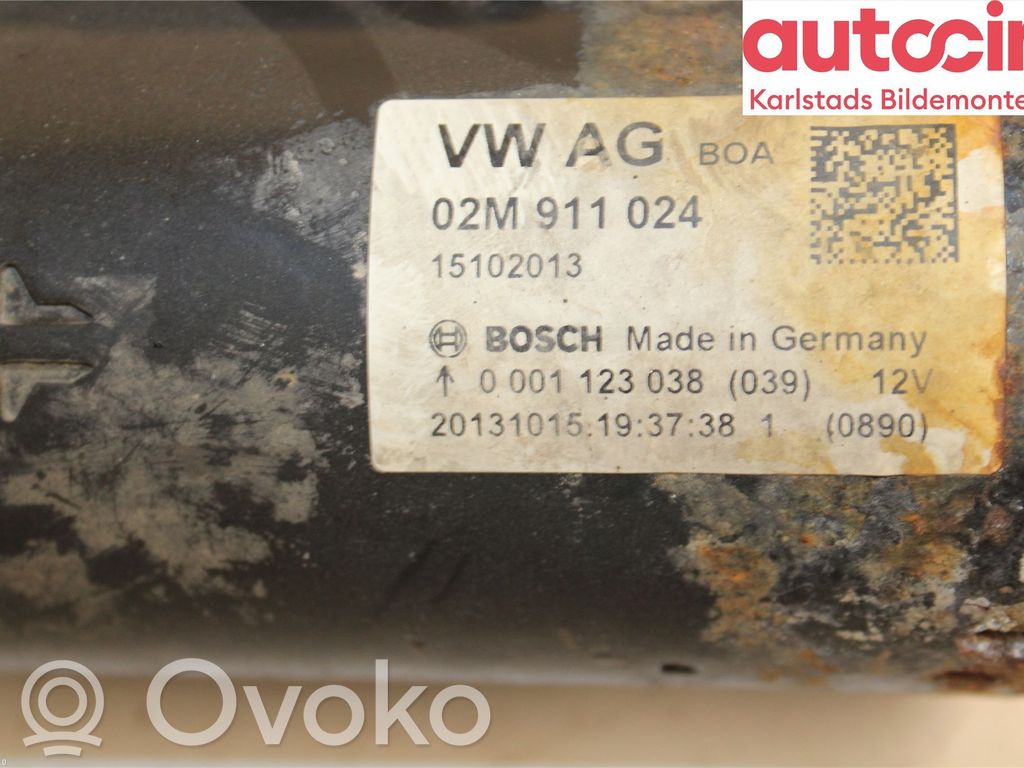 Motor de arranque   02M911024P,0001123038,02M911024