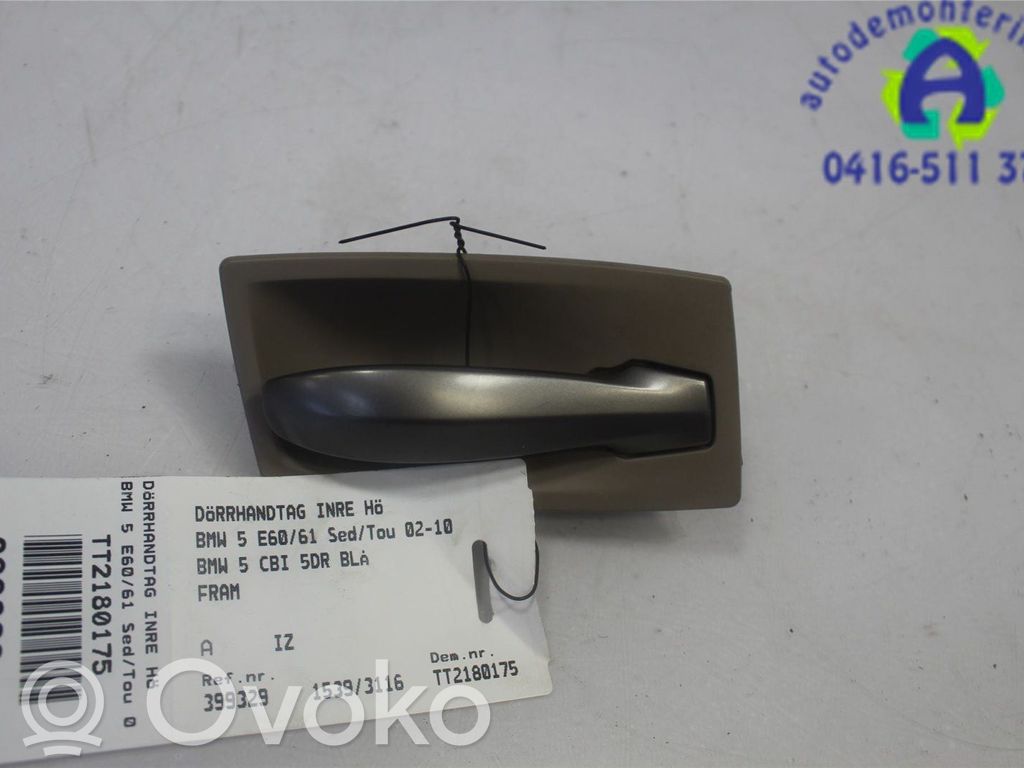 BMW 5 E60 E61 Front door interior handle 