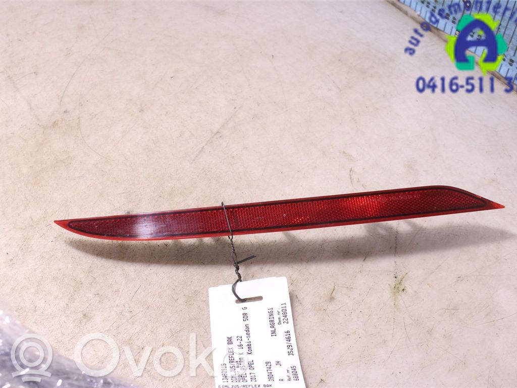 Opel Astra K Odblask lampy tylnej 