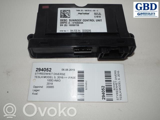 Other control units/modules   100751200C,100751200C