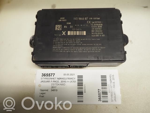 Jaguar F-Pace Keyless (KESSY) go control unit/module 