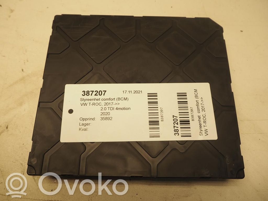 Volkswagen T-Roc Module de contrôle carrosserie centrale 